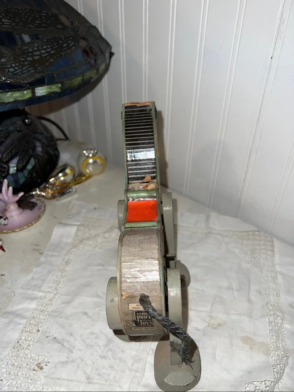 1931 Fisher Price go n back wood mule